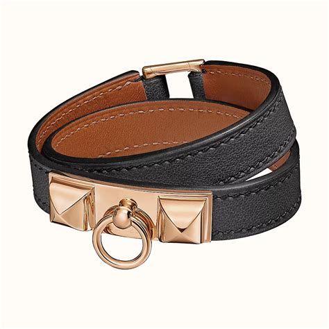 bracelet Hermes cuir rivale